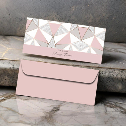 Personalised Money Envelopes - Marble Prism Theme - Set of 20 - Chatterbox Labels - Envelopes