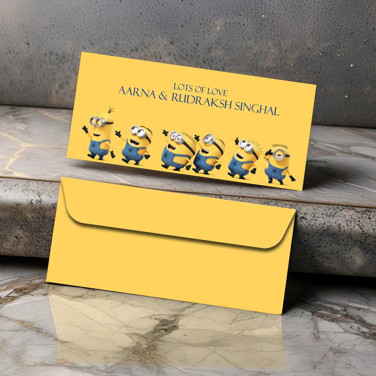 Personalised Money Envelopes - Minions Theme - Set of 20 - Chatterbox Labels - Envelopes