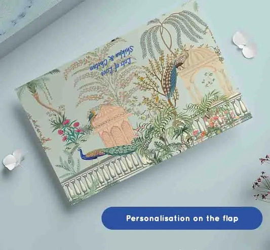 Personalised Money Envelopes - Peacock Garden Theme - Set of 20 - Chatterbox Labels - Envelopes
