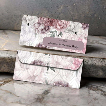 Personalised Money Envelopes - Pink Floral Theme - Set of 20 - Chatterbox Labels - Envelopes