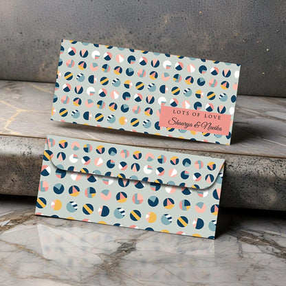 Personalised Money Envelopes - Polka Theme - Set of 20 - Chatterbox Labels - Envelopes