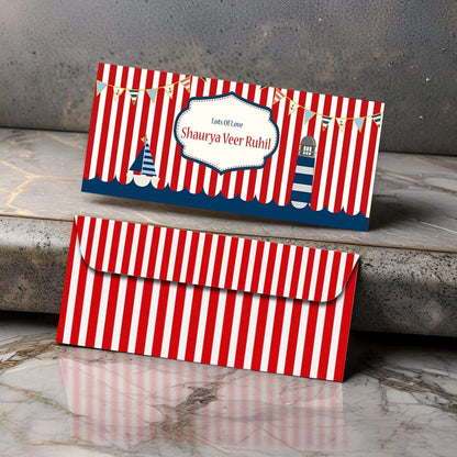 Personalised Money Envelopes - Sailor Theme - Set of 20 - Chatterbox Labels - Envelopes