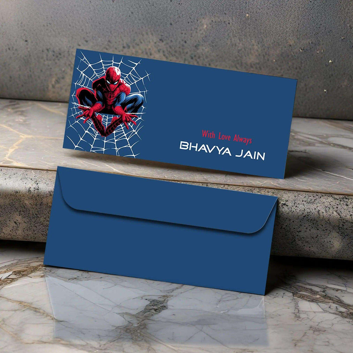 Personalised Money Envelopes - Spiderman - Set of 20 - Chatterbox Labels - Envelopes