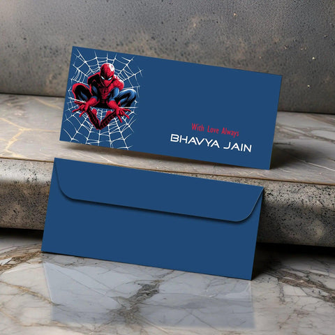 Personalised Money Envelopes - Spiderman - Set of 20 Chatterbox Labels