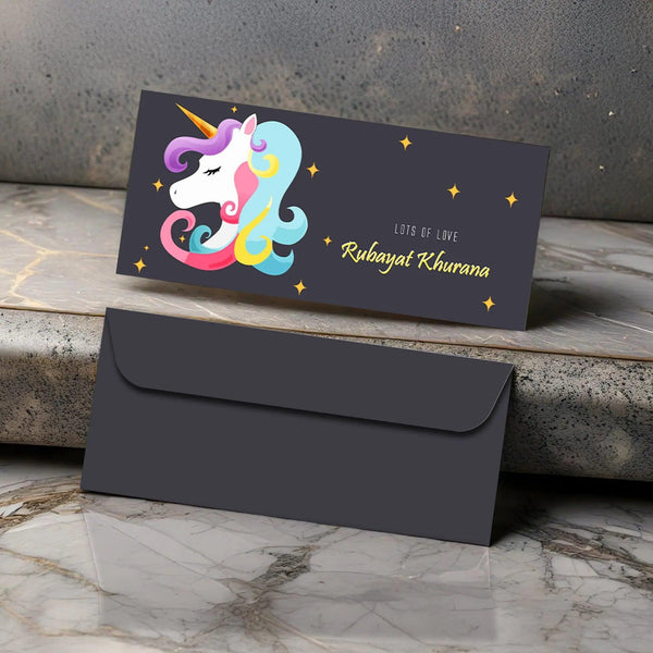 Personalised Money Envelopes - Unicorn Design- Set of 20 Chatterbox Labels