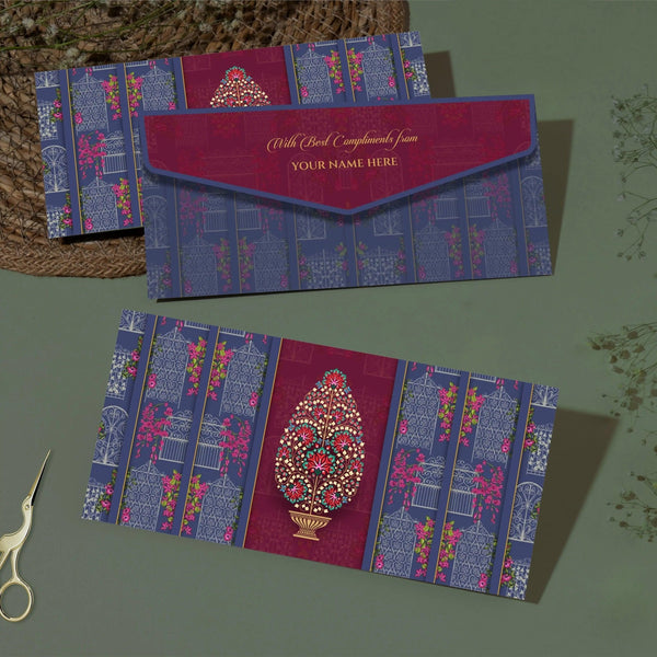 Personalised Money Envelopes - Velvet Blossom - Set of 20 - Chatterbox Labels - Envelopes