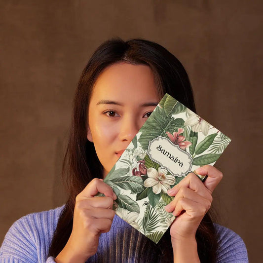 Personalised Notebook - A5 size - Botanical Bliss - Chatterbox Labels - Notebook