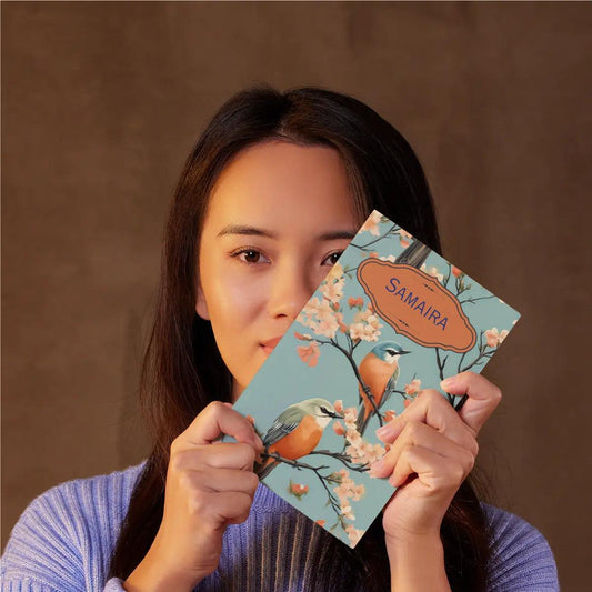 Personalised Notebook - A5 size - Branching Thoughts - Chatterbox Labels - Notebook