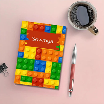 Personalised Notebook - A5 size - Creative Bricks - Chatterbox Labels - Notebook