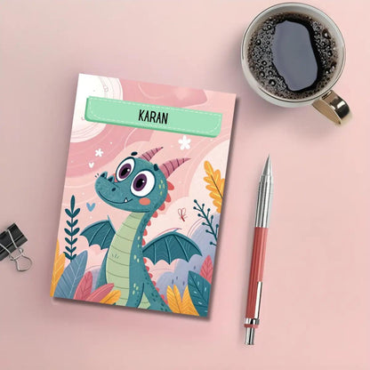 Personalised Notebook - A5 size - Dino Doodles - Chatterbox Labels - Notebook