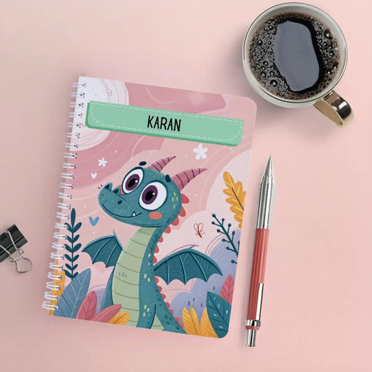 Personalised Notebook - A5 size - Dino Doodles - Chatterbox Labels - Notebook