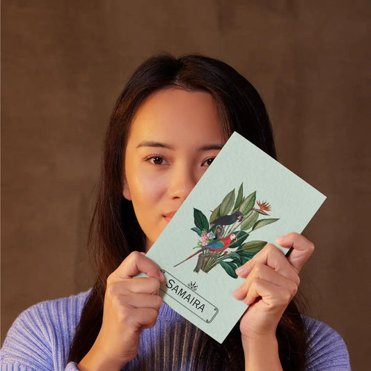 Personalised Notebook - A5 size - Exotic Whispers - Chatterbox Labels - Notebook
