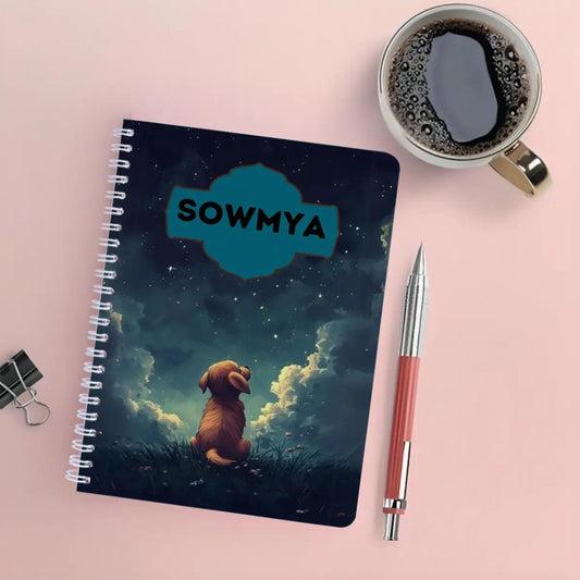 Personalised Notebook - A5 size - Stargazer - Chatterbox Labels - Notebook