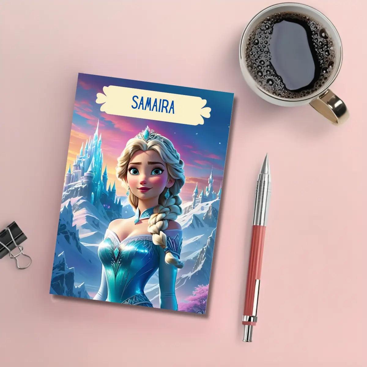 Personalised Notebook - A5 size - Winter Magic - Chatterbox Labels - Notebook