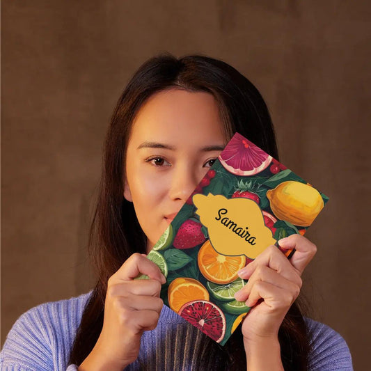 Personalised Notebook - A5 size - Zesty Notes - Chatterbox Labels - Notebook