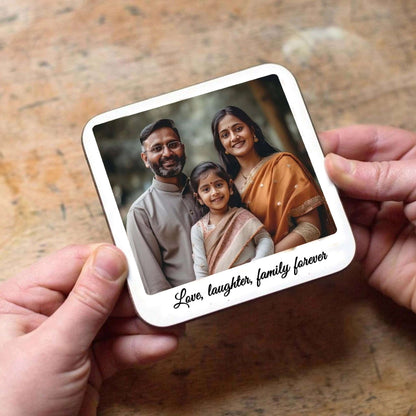 Personalised Photo Coasters - Set of 6 - Chatterbox Labels - Coasters