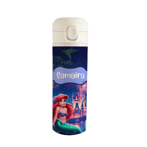 Personalised Stainless Steel Water Bottle - Mermaid Magic Chatterbox Labels