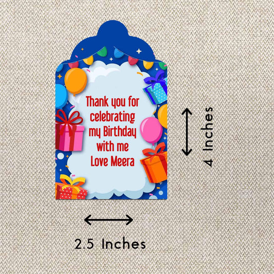 Personalised Thank You Cards - Birthday Flair - Set of 15 - Chatterbox Labels - Thank You Cards