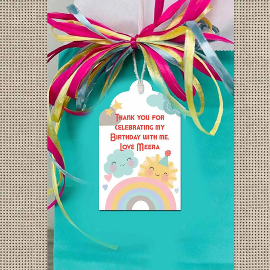 Personalised Thank You Cards - Rainbow - Set of 15 - Chatterbox Labels - Thank You Cards