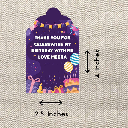 Personalised Thank You Cards - Sweet Celebrations - Set of 15 - Chatterbox Labels - Thank You Cards
