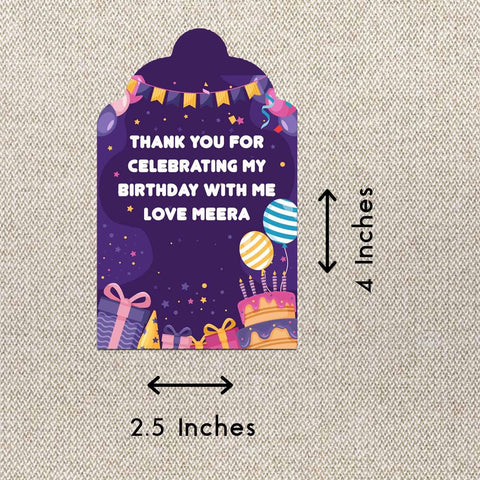 Personalised Thank You Cards- Sweet Celebrations - Set of 15 - Chatterbox Labels