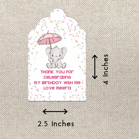Personalised Thank You Cards - Vintage Elephant - Set of 15 - Chatterbox Labels