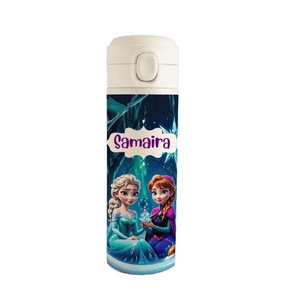 Personalised Water Bottle - Elsa's Ice Sipper Chatterbox Labels