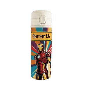 Personalised Water Bottle - Iron Man's Power Drink Chatterbox Labels