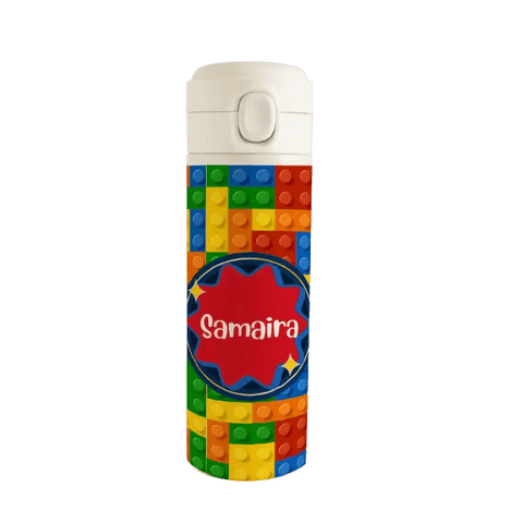 Personalised Water Bottle - Lego Fun Flow Chatterbox Labels