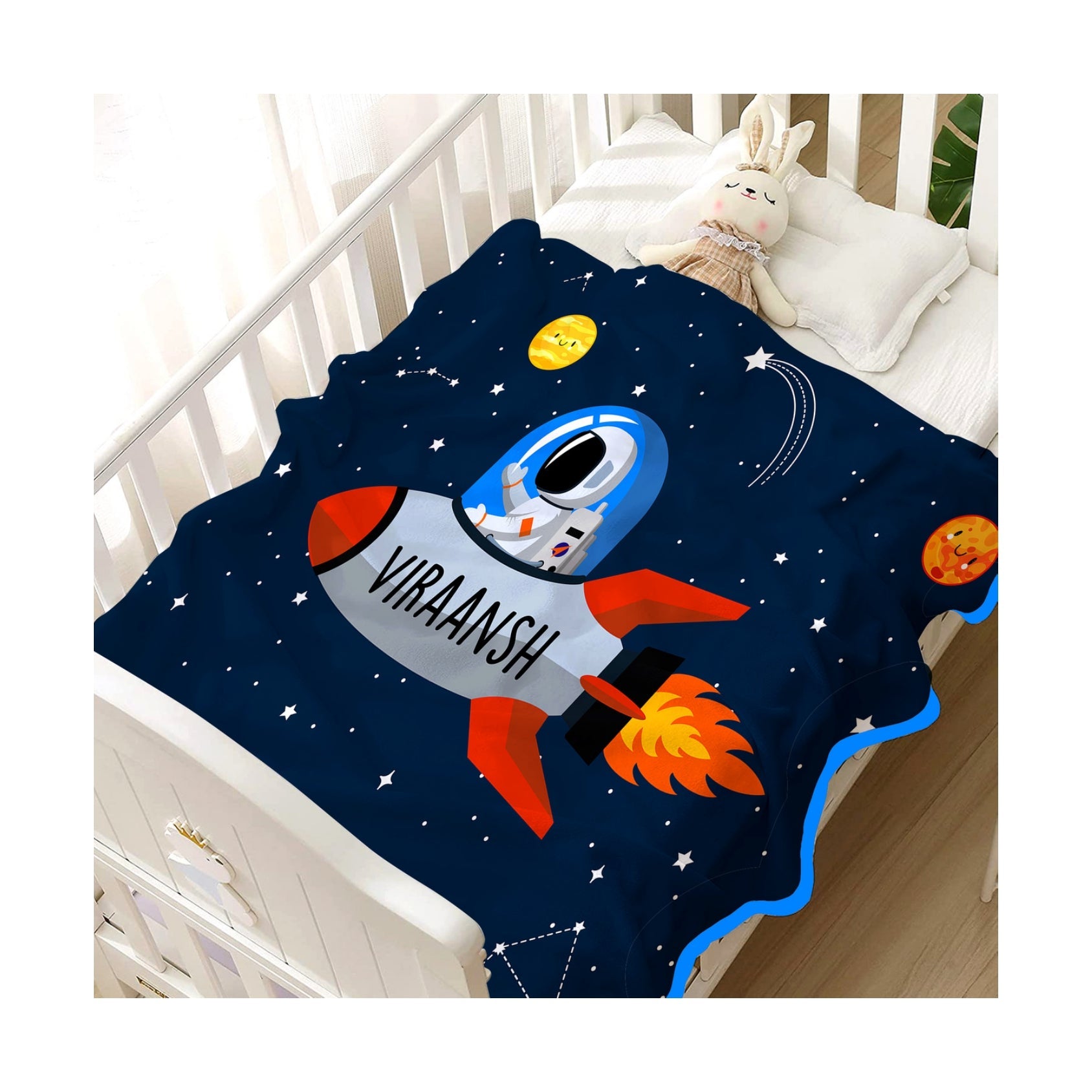 Perosnalised Cotton Blankets for Kids - Chatterbox Labels