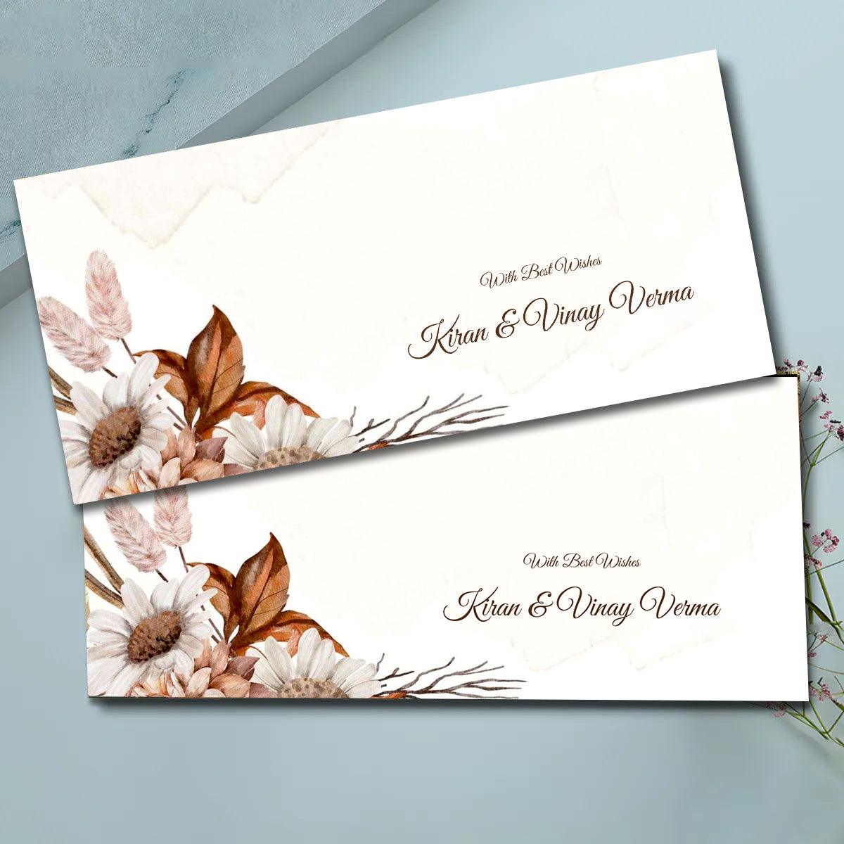 Personalised Money Envelopes - Timeless Grace - Set of 20