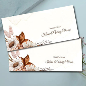 Personalised Money Envelopes - Timeless Grace - Set of 20