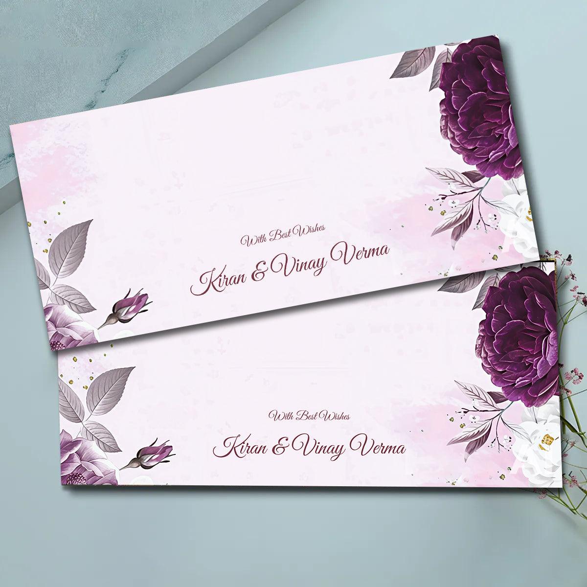 Personalised Money Envelopes - Winter Garden - Set of 20