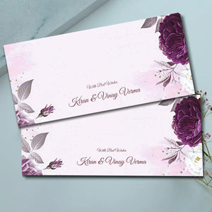 Personalised Money Envelopes - Winter Garden - Set of 20
