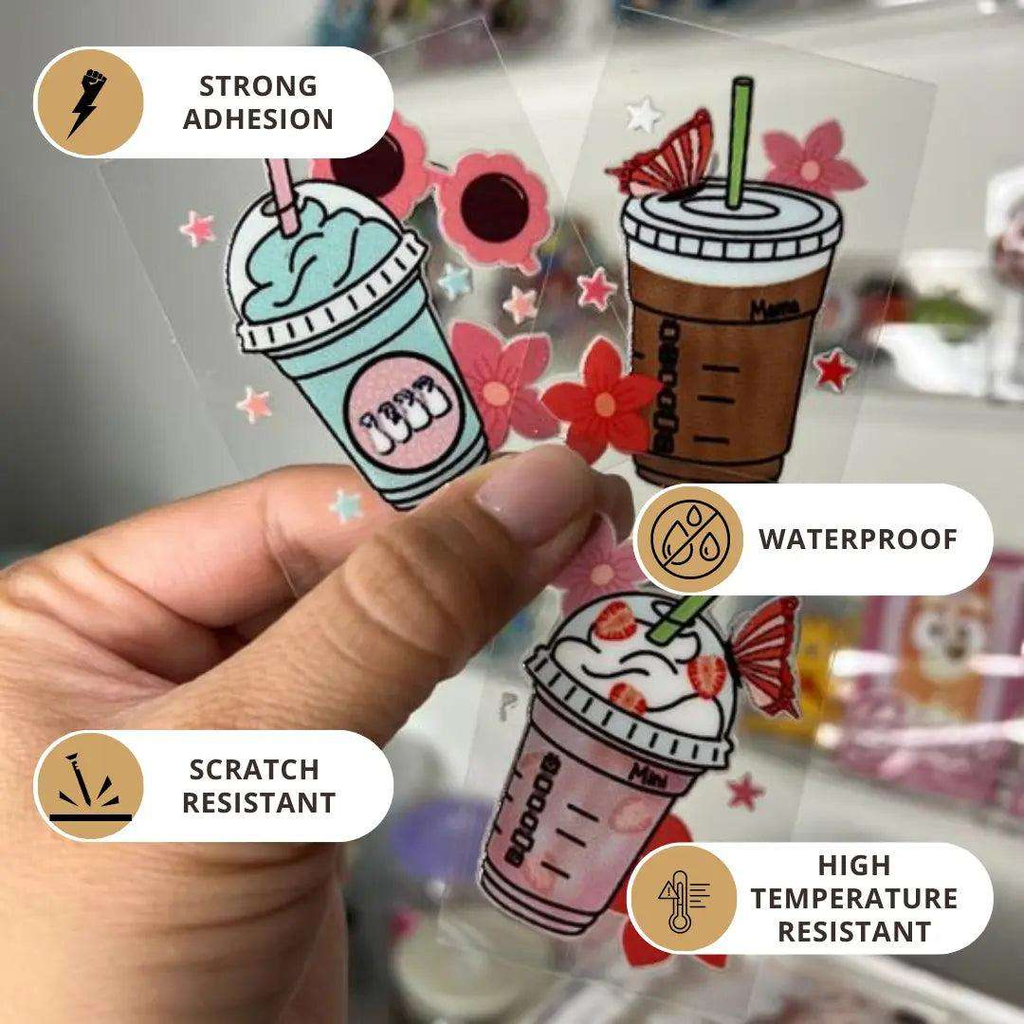Transfer Sticker Labels Custom UV DTF Ink Transfer Labels & Stickers - Chatterbox