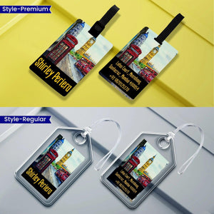 Personalized Luggage Tags London Design - Set of 5 Chatterbox Labels