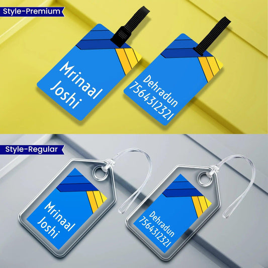Personalized Luggage Tags - Sunshine Voyager Design - Chatterbox Labels - Luggage Tags