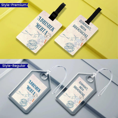 Personalized Luggage Tags Where Next Design - Set of 5 Chatterbox Labels
