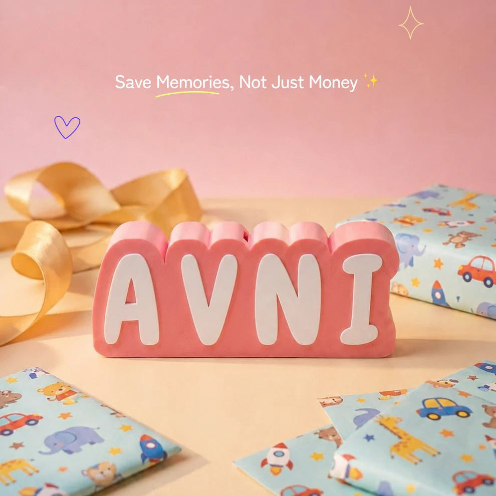 Personalised 3D Printed Piggy Bank with Name - Chatterbox Labels-3D Printed Gifts