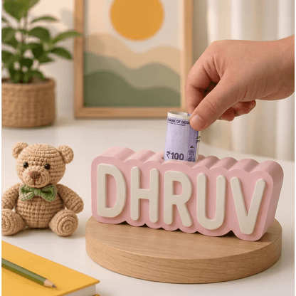 Personalised 3D Printed Piggy Bank with Name - Chatterbox Labels-3D Printed Gifts
