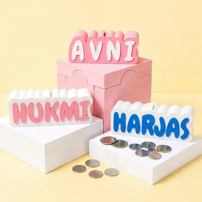 Personalised 3D Printed Piggy Bank with Name - Chatterbox Labels-3D Printed Gifts