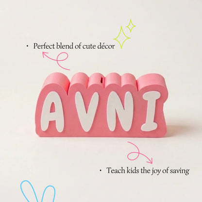 Personalised 3D Printed Piggy Bank with Name - Chatterbox Labels-3D Printed Gifts