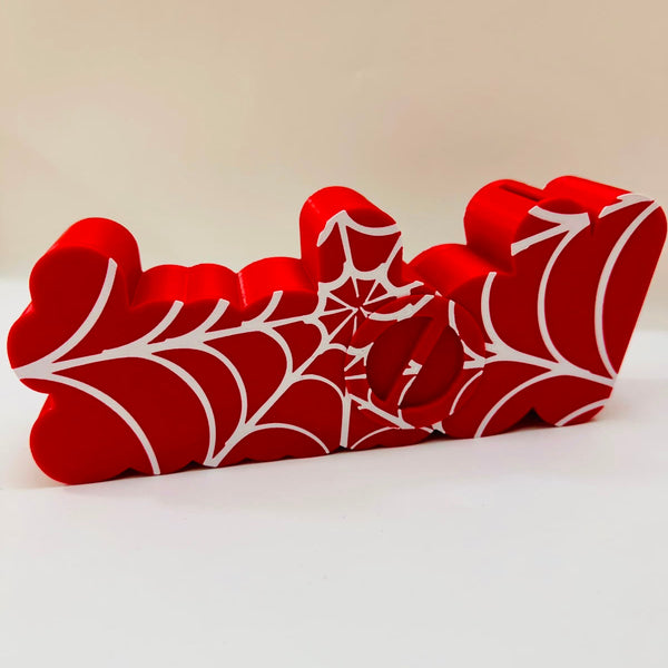 Personalised 3D Printed Name Piggy Bank in Spiderman Theme