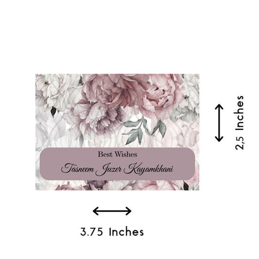 Gift tags / Gift Stickers - Pink Floral Design