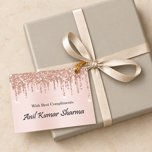 Gift tags / Gift Stickers - Glitter Design
