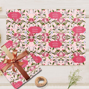 Custom Gift Wrapping Paper - Pink Riviere Design