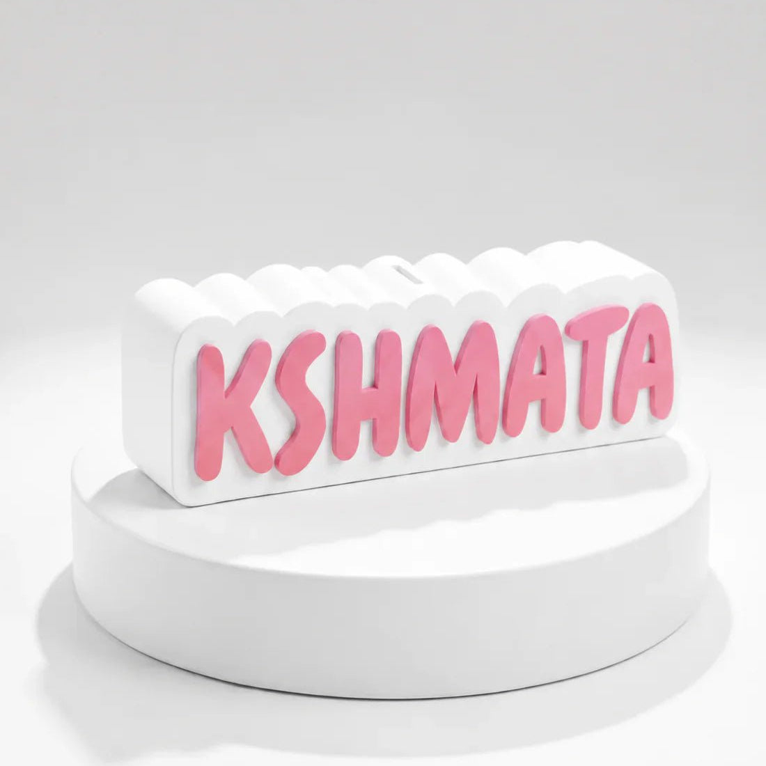 Pink on White