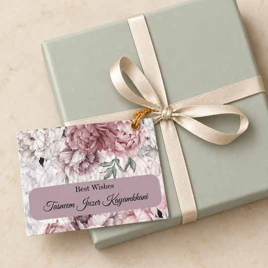 Gift tags / Gift Stickers - Pink Floral Design