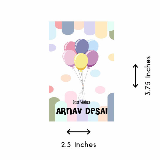 Gift tags / Gift Stickers - Polka Balloons Theme - Chatterbox Labels - Gift Tags