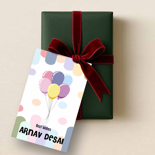 Gift tags / Gift Stickers - Polka Balloons Theme - Chatterbox Labels - Gift Tags